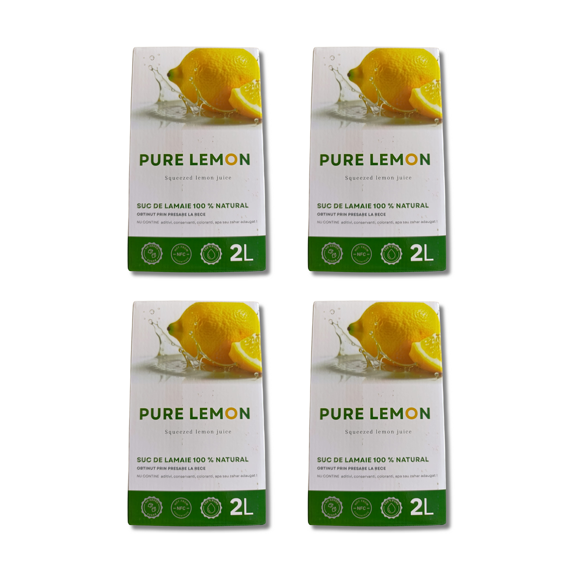 Suc lamaie 100% PURE LEMON, Bax 4x2000ml