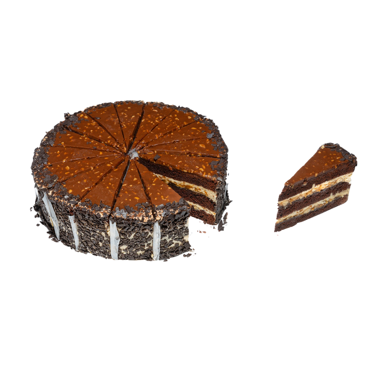 Tort Snickers , congelat, pretaiat 16 felii, 2160gr