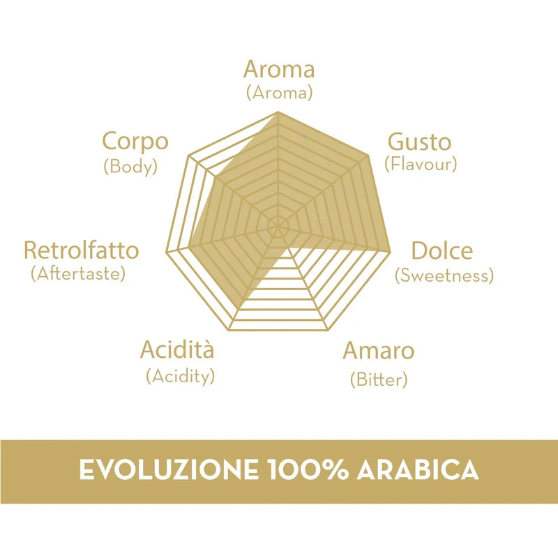 Cafea Boabe, Musetti EVOLUZIONE 1 kg, Blend single-origin 100% Arabica