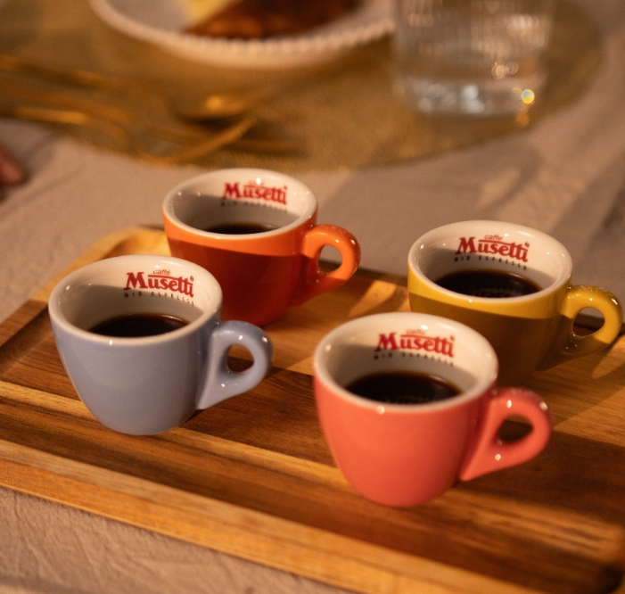 Set 6 Cesti Espresso Scurt 50 ml Musetti Rainbow